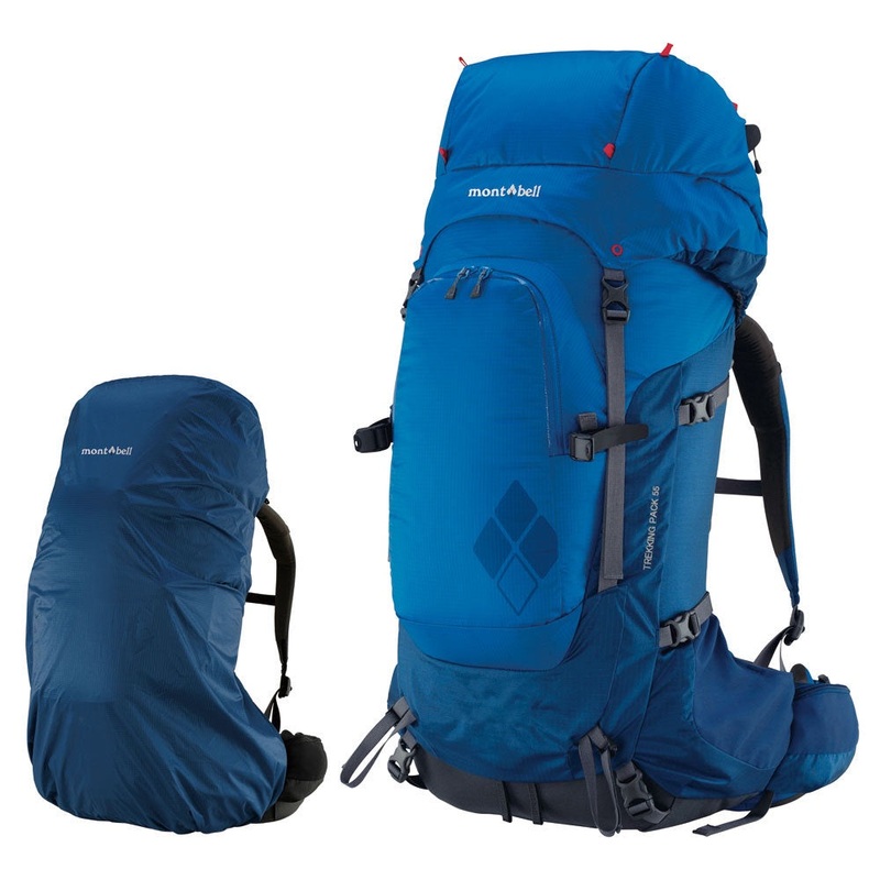 Montbell Cha-Cha Pack 55|Gunmetal|Orient Blue