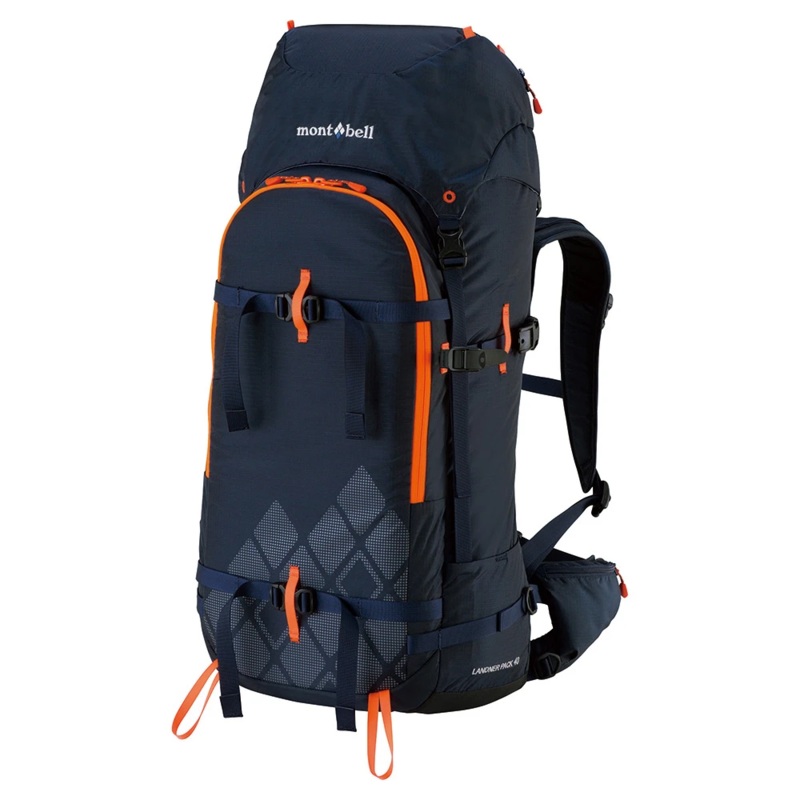 Montbell Landner Pack 40|Dark Navy|Flouro Orange