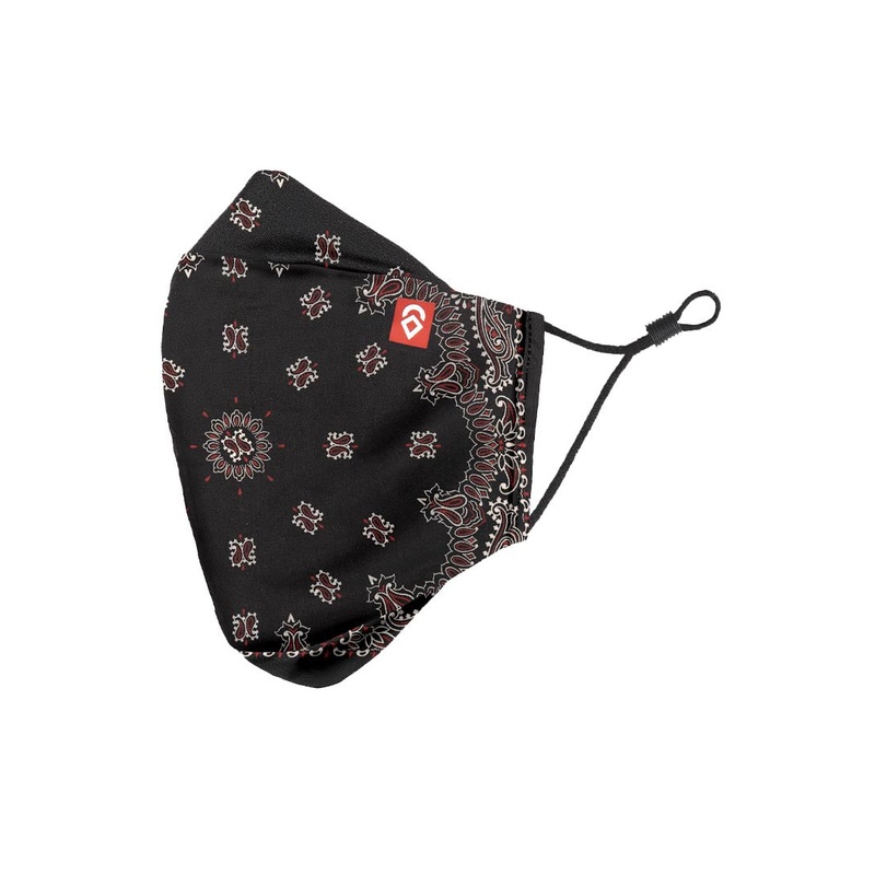 Advanced Daily Mask Scarf – Black Paisley