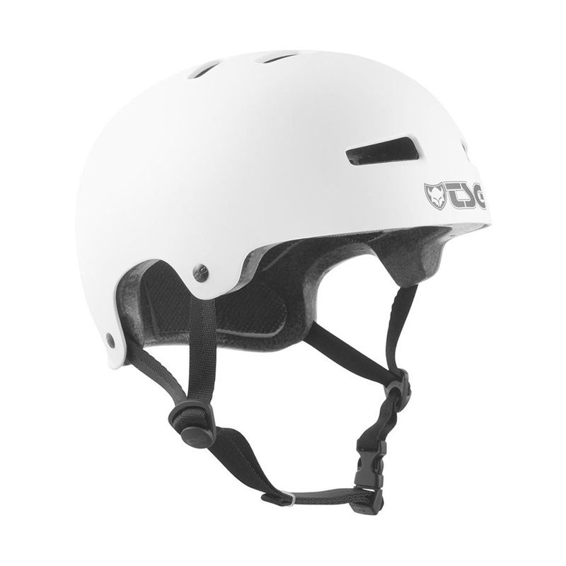 Evolution Youth Solid Colour Helmet – Satin White
