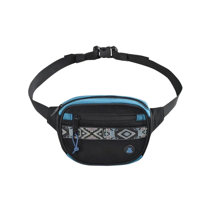 Oaker Mini Mega Hip Bag Handbag – Black/Blue