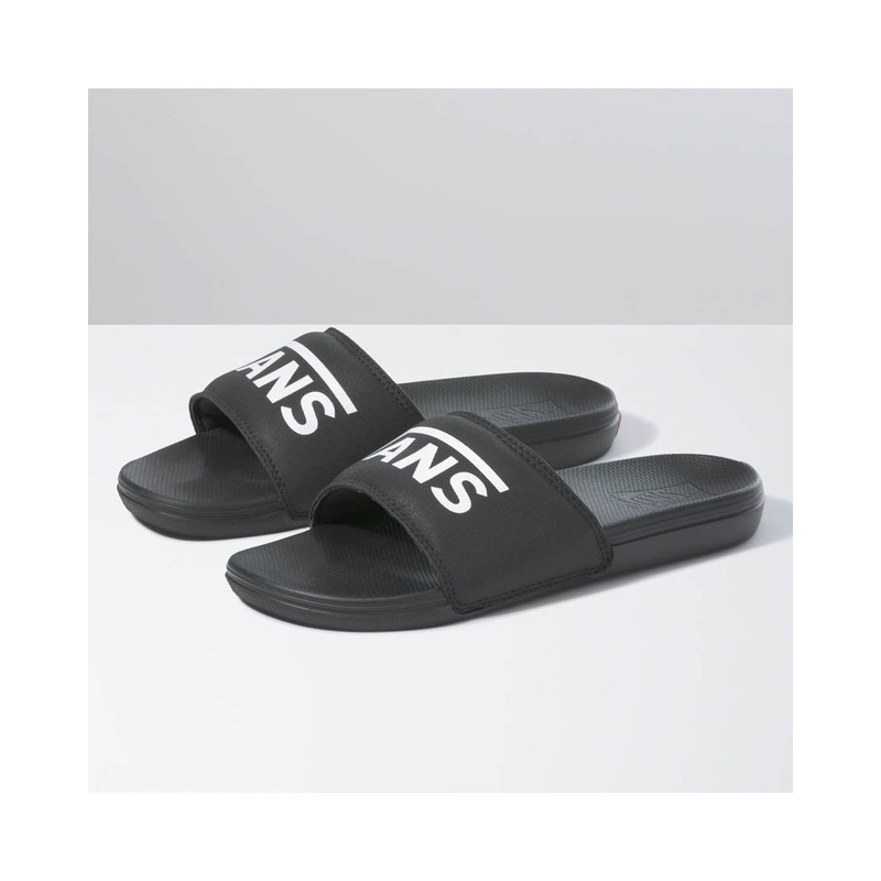 La Costa Slide-On Sandals – Black/White