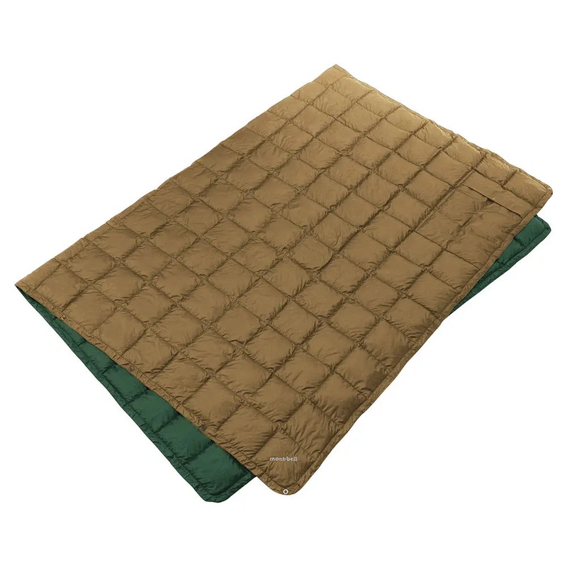 Montbell Down Blanket L|Tan|Dark Navy
