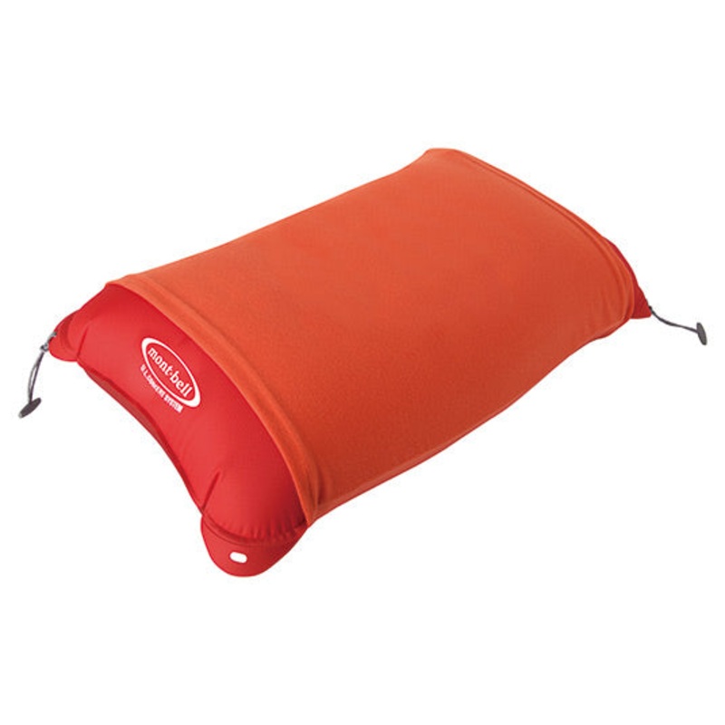 Montbell UL Air Pillow|Cyan Blue|Sunset Orange