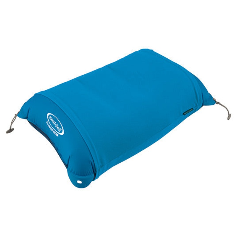 Montbell UL Air Pillow|Cyan Blue|Sunset Orange
