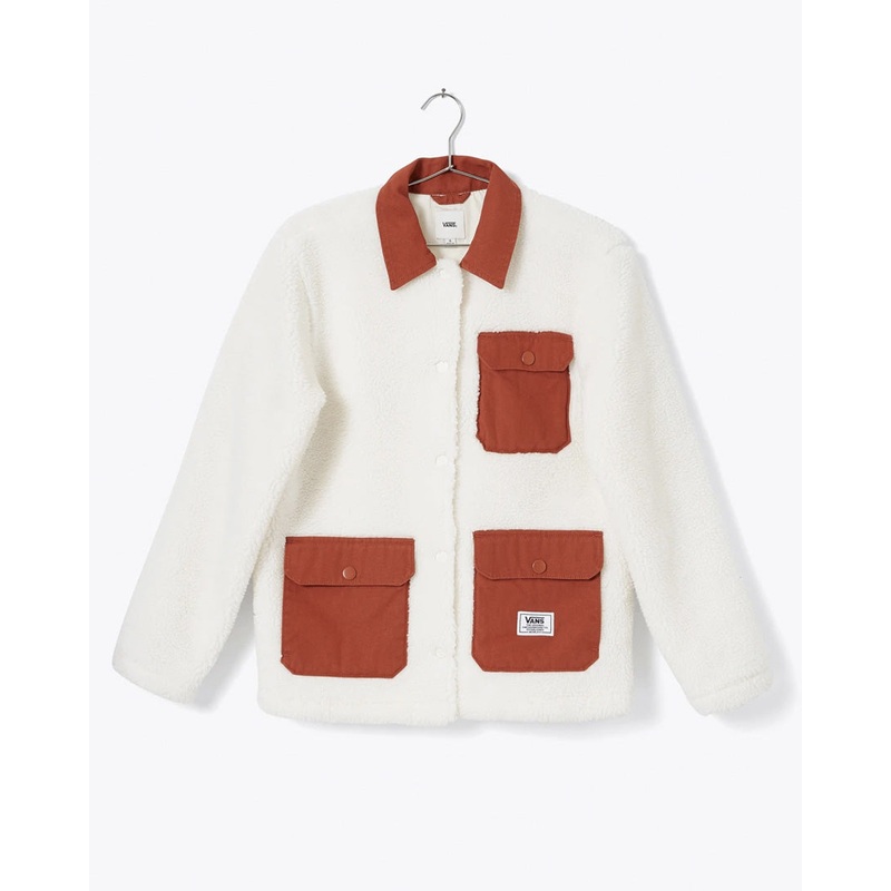 Emma Sherpa Jacket Fleece – Natural