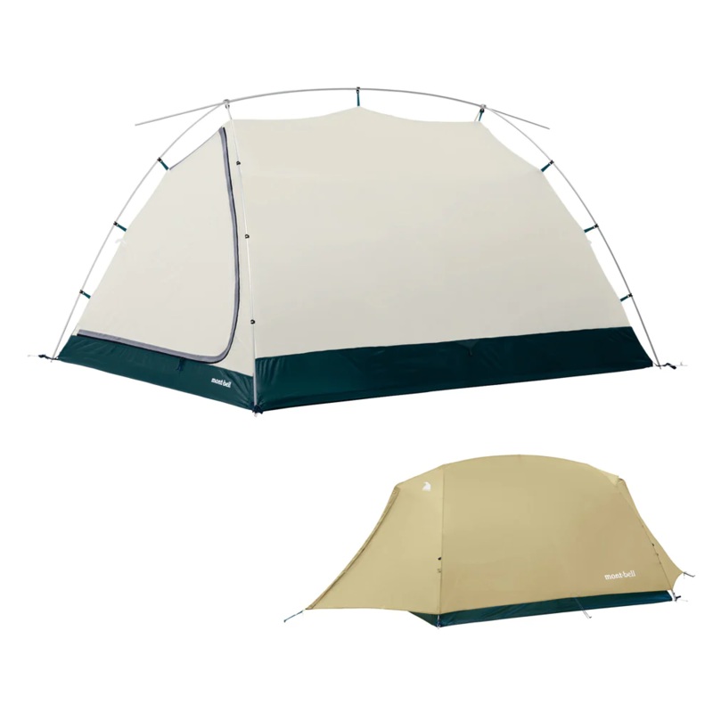 Montbell Moonlight Tent 2|Light Tan|Spring Green