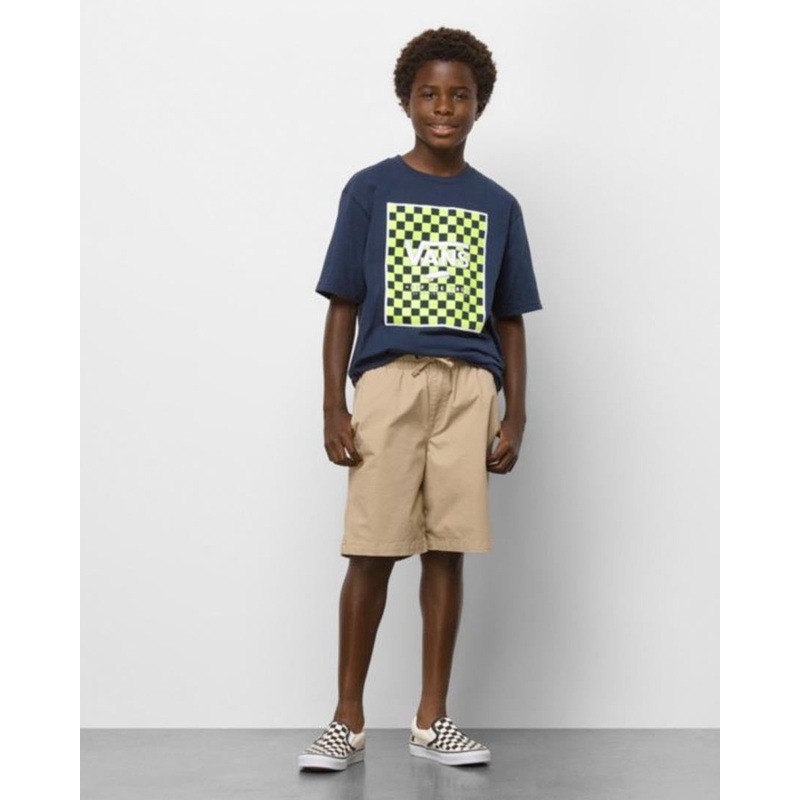 Boys Range Elastic Waist Shorts – Khaki