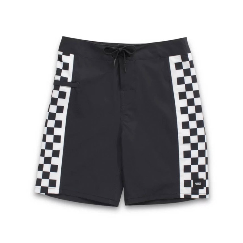 Kids Sidelines Boardshorts – Black/Checkerboard