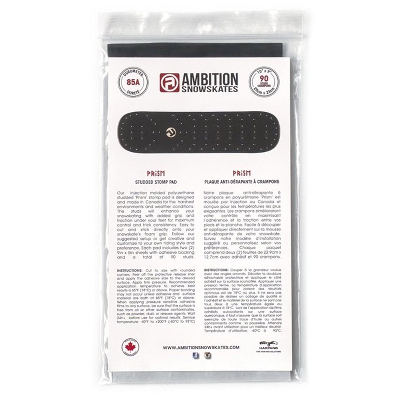 Prism Studded Grip Snowskate – Black