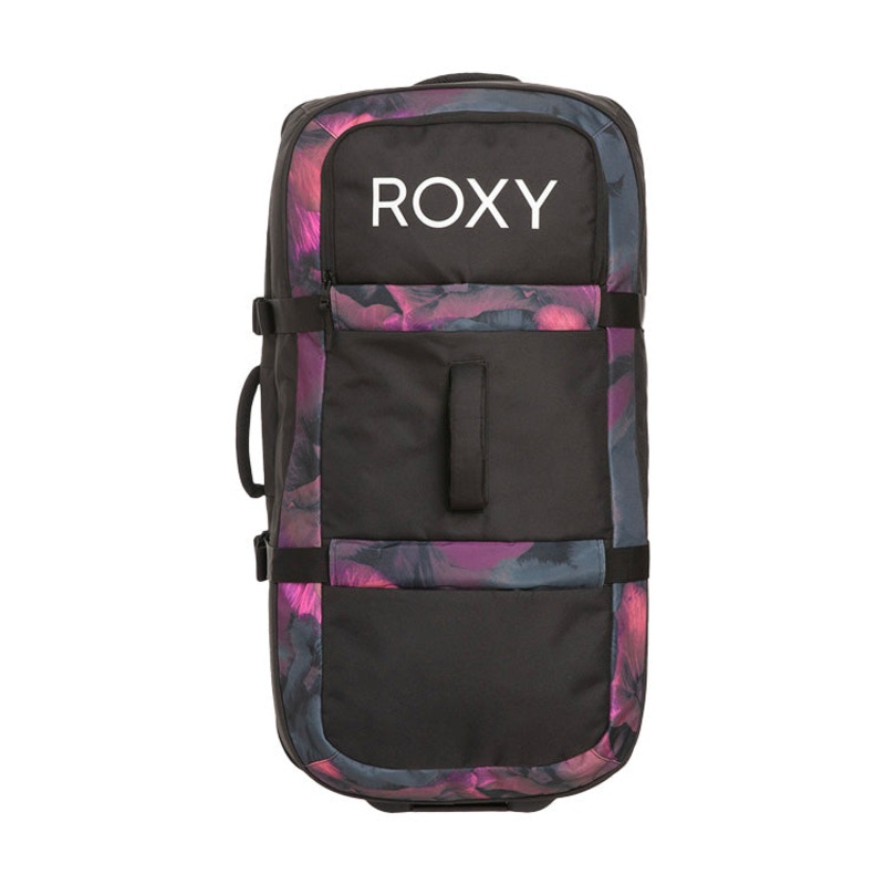 Roxy Long Haul Travel Bag|True Black Pansy