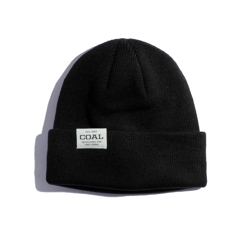Uniform Low Recycled Knit Cuff Beanie – Black