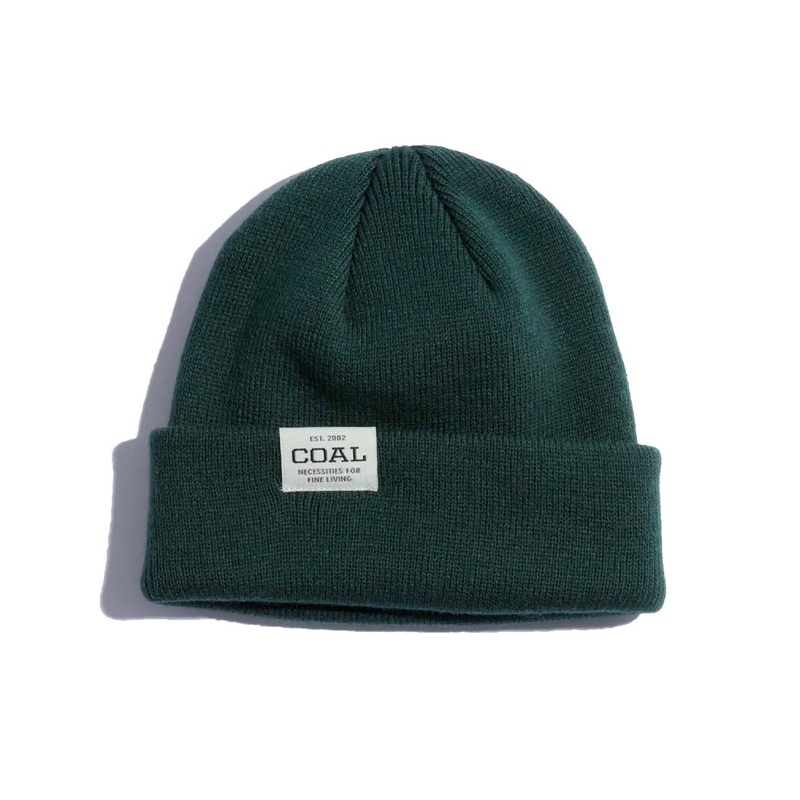Uniform Low Recycled Knit Cuff Beanie – Dark Green