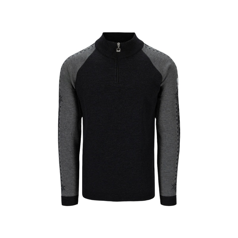 Dale Mens Geilo Sweater|Black/Off White|Dark Charcoal/Smoke|Dark Green/Off White|Steel/Off White|S|M|L|XL|XXL