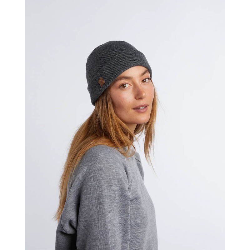 Harbor Rib Knit Fisherman Beanie – Light Heater Grey