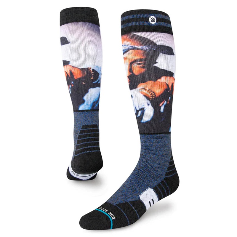 Tupac X Stance Makaveli Snow OTC Thermal Socks – Black