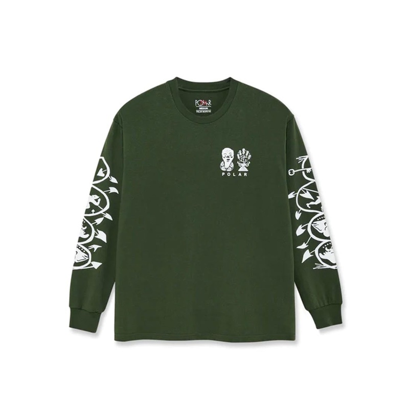 Spiral Long Sleeve T-Shirt – Dark Olive
