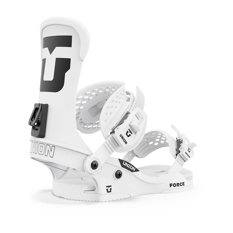 Force Classic Snowboard Bindings – White (Team) 2026