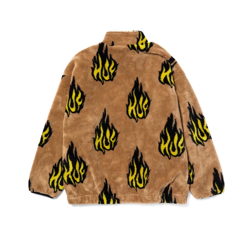 Flamin Zip Sherpa Sweatshirt – Oatmeal