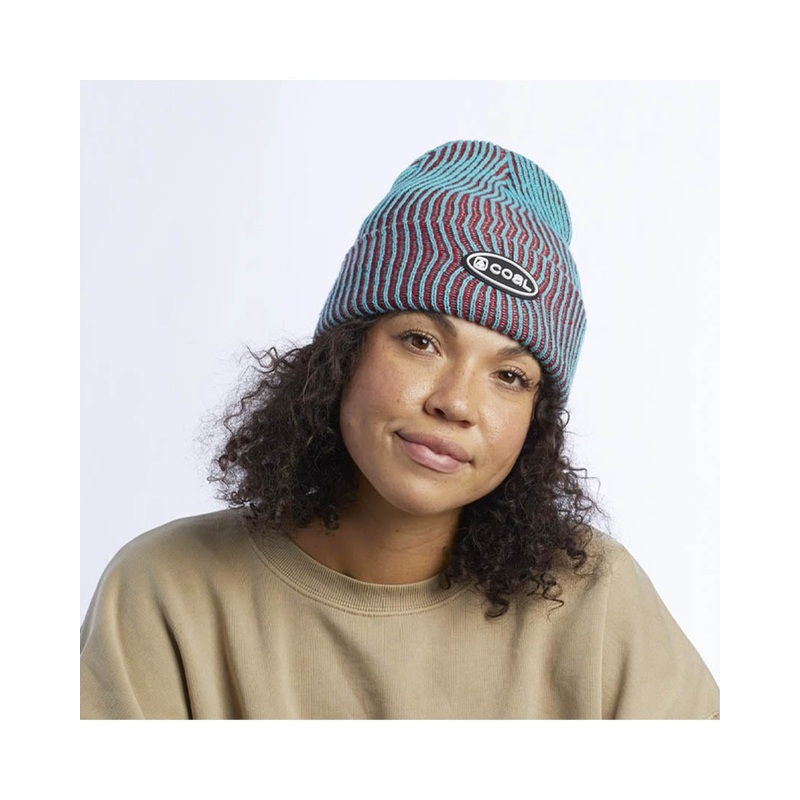 Benny Ultra Tall Knit Beanie – Dark Red