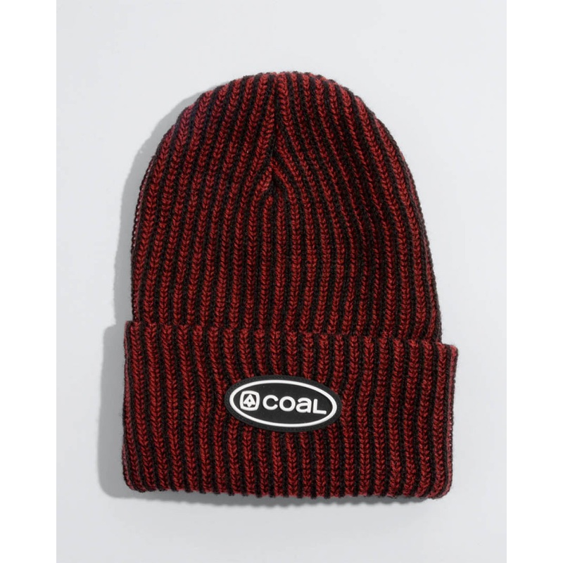Benny Ultra Tall Knit Beanie – Dark Red