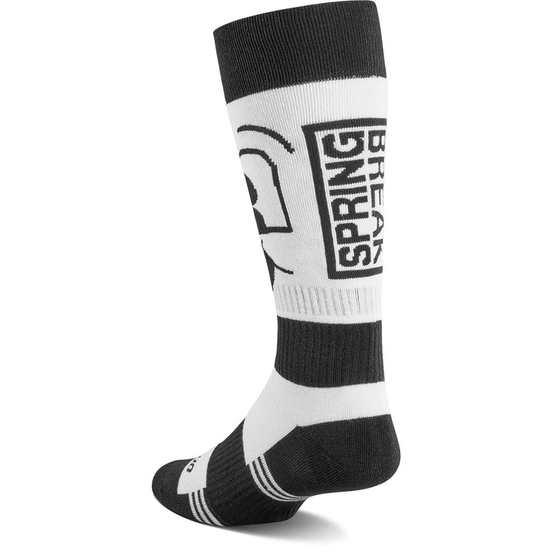 Spring Break Thermal Socks – White/Black