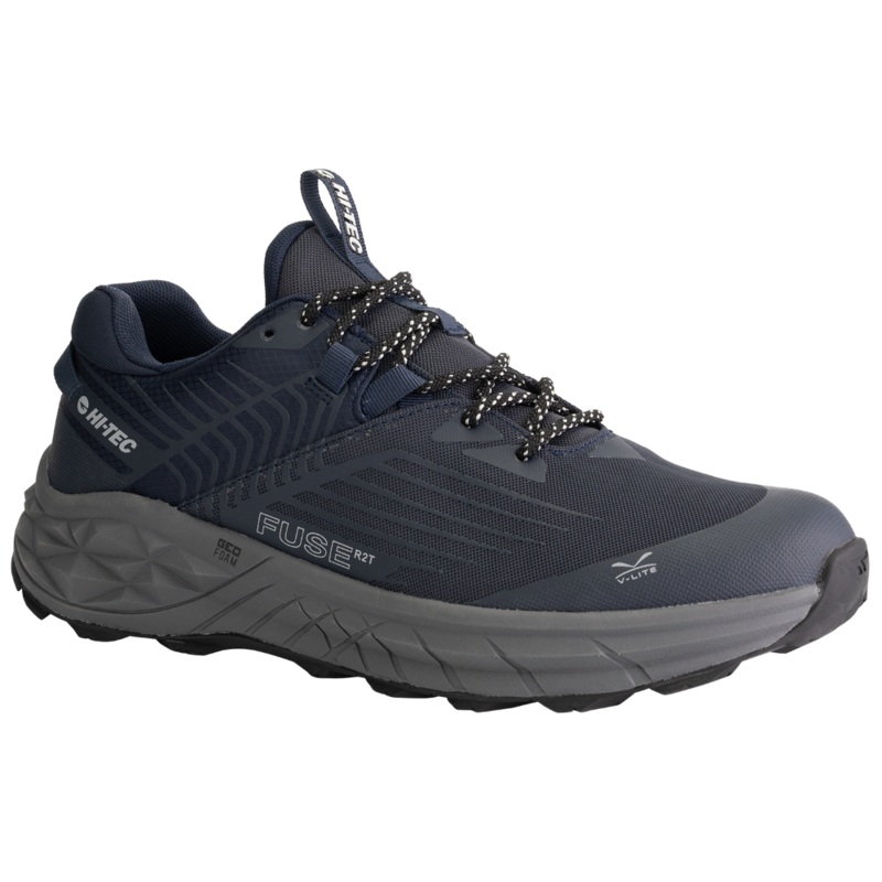 Hi-Tec Mens Geo Fuse Low WP|Navy/Grey|US 8|US 9|US 10|US 11|US 12|US 13