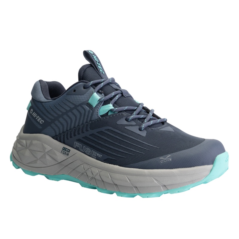Hi-Tec Womens Geo Fuse Low WP|Grisaille/Pool Blue|US 6|US 7|US 8|US 9|US 10