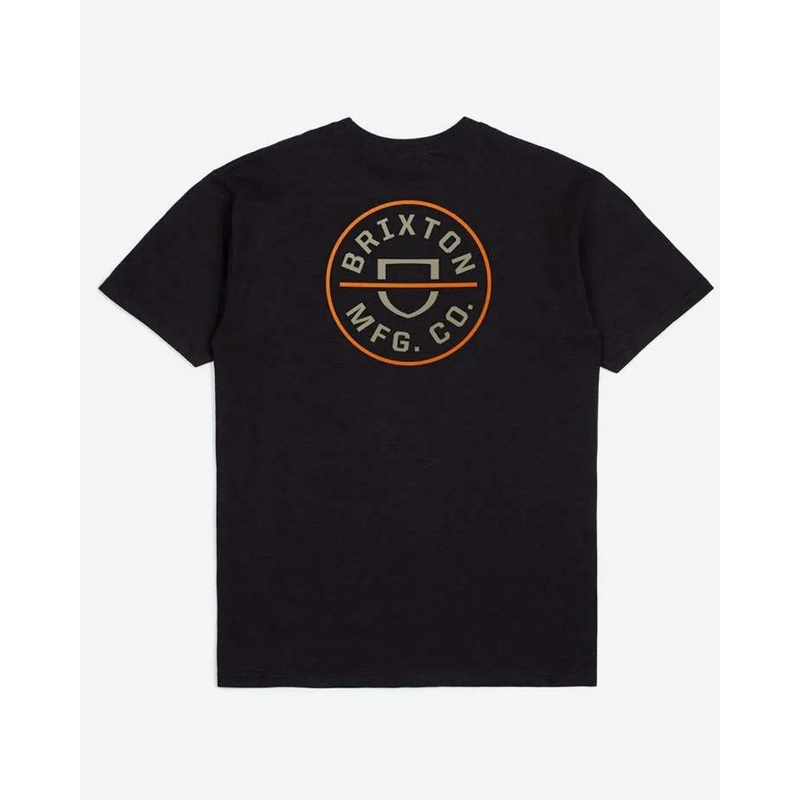 Crest Ii S/S Standard T-Shirt – Black/Persimmon Orang/Sand