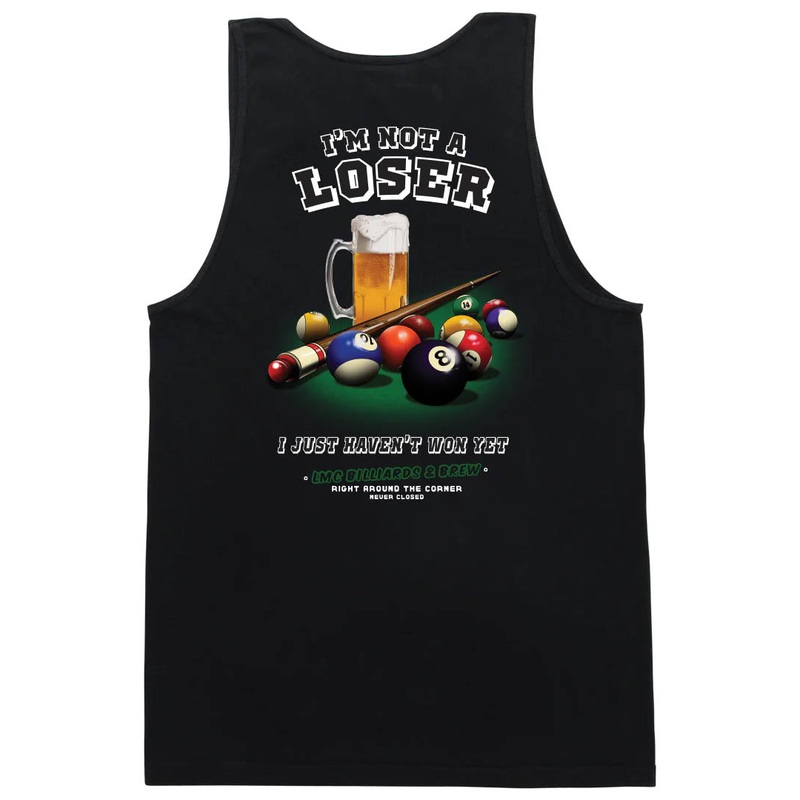 Billiards Tank – Black|L|XL|XXL
