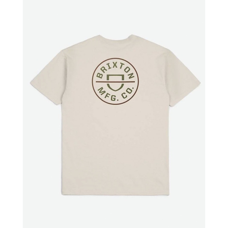 Crest Ii S/S Standard T-Shirt – Cream/Sea Kelp/Sepia