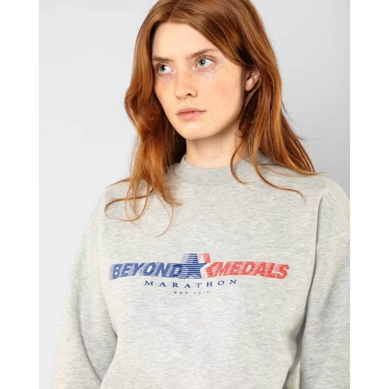 Crewneck Marathon Sweatshirt – Grey