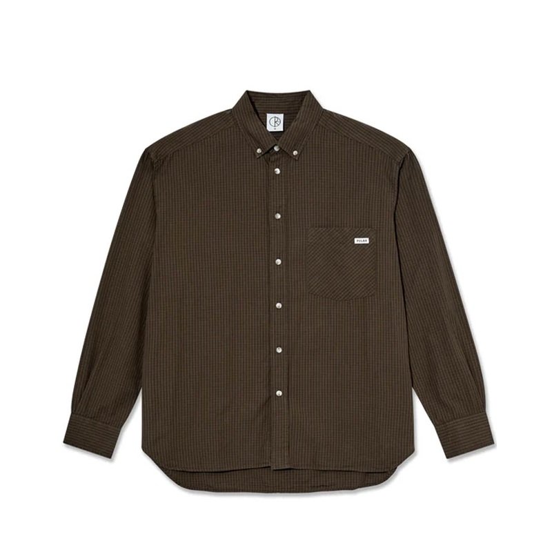 Ben Ls Poplin Shirt – Brown|L