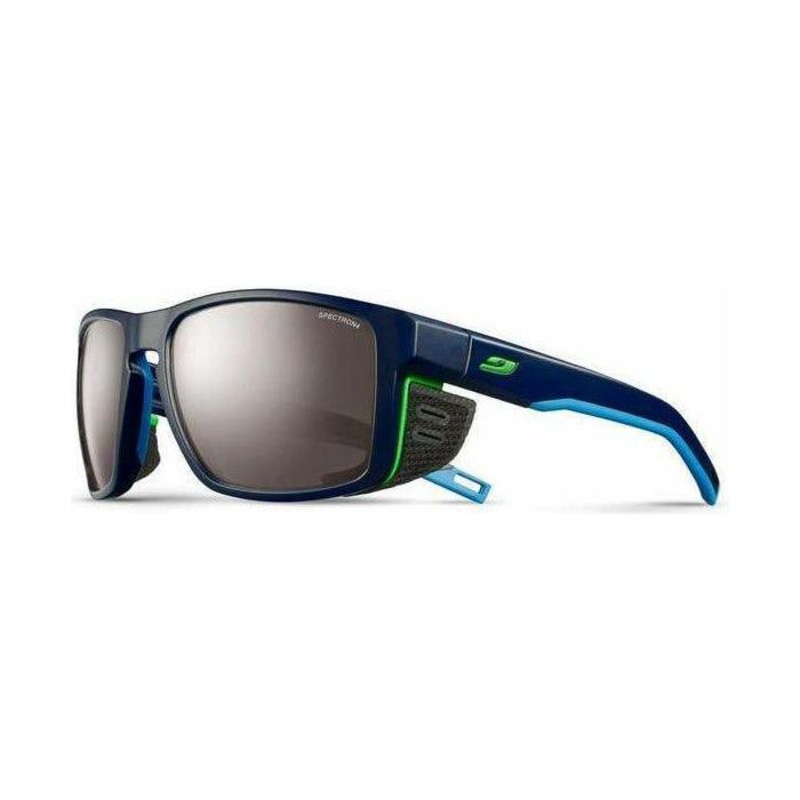 Julbo Shield Sunglasses|Dark Blue/Blue/Green Spectron 4|Transluscent Black/Black/Gun Spectron 4|Dark Blue/Orange Reactiv 2-4