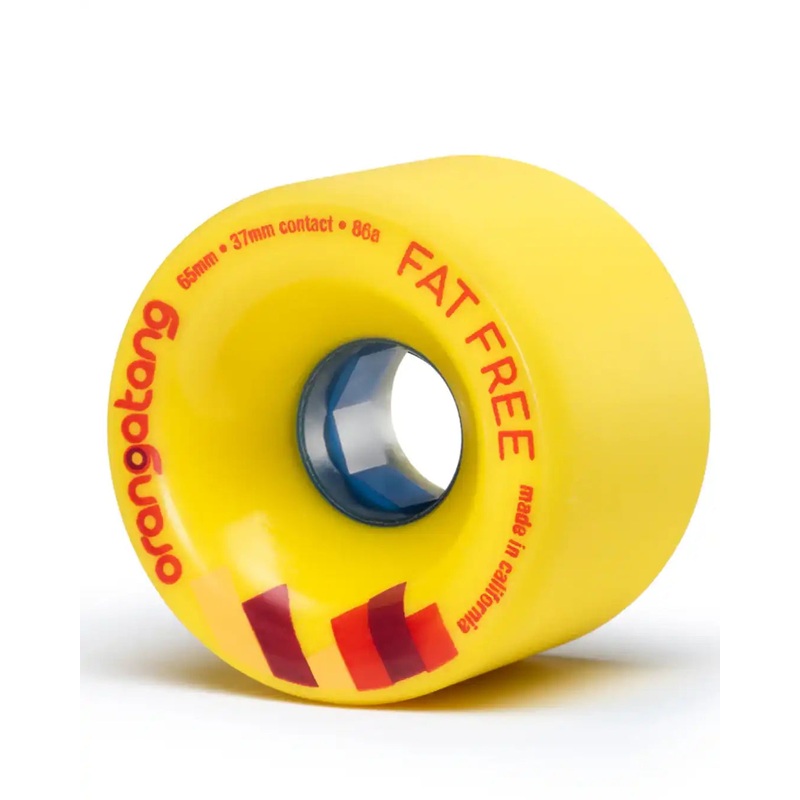 Fat Free Longboard Wheels – Yellow