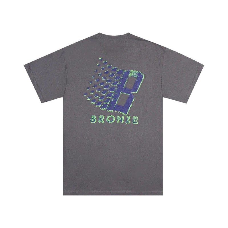 B Logo T-Shirt – Charcoal|M|L