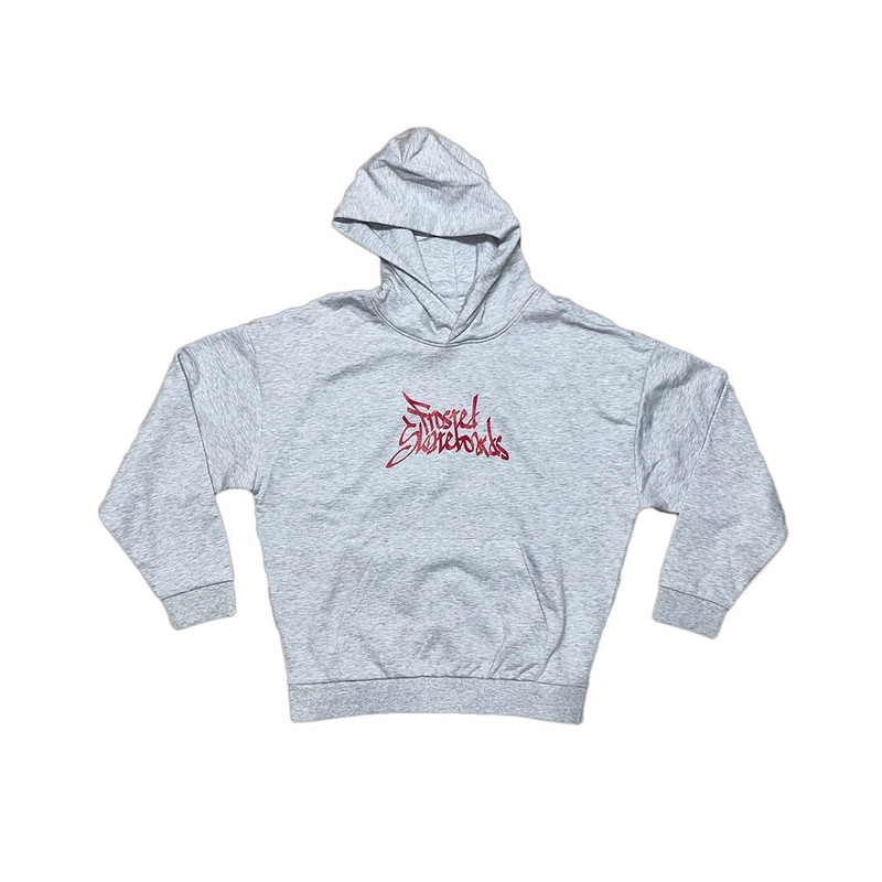 Handstyle Logo Heavy Hoodie – Ash Grey