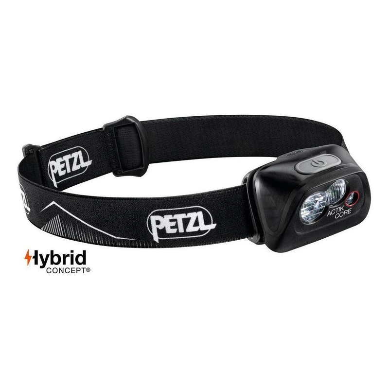 Petzl Actik Core Headlamp|Black|Red