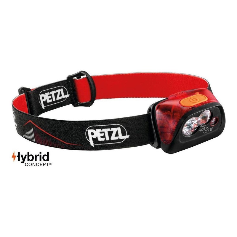 Petzl Actik Core Headlamp|Black|Red