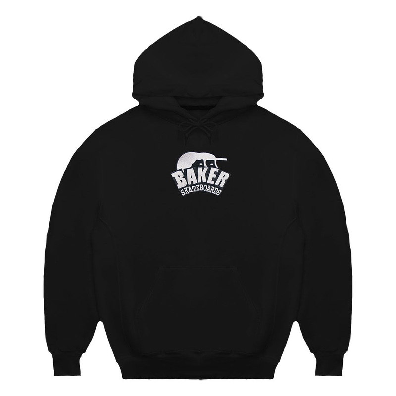 X Baker Arch Logo Lock Up Hoodie – Black