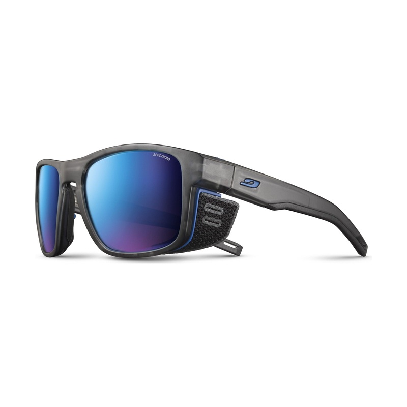 Julbo Shield|Translucent Grey/Blue Spectron 3CF|Black Transluscent / Neon Orange REACTIV HIGH MOUNTAIN 2-4