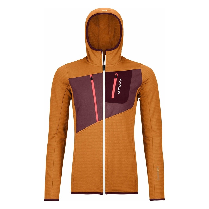 Ortovox W Fleece Gridd Hoody|Small|Medium|Large|Green Forest|Sly Fox
