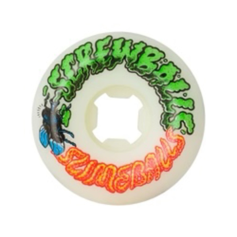 Screw Balls Speed Balls Skateboard Wheels – White
