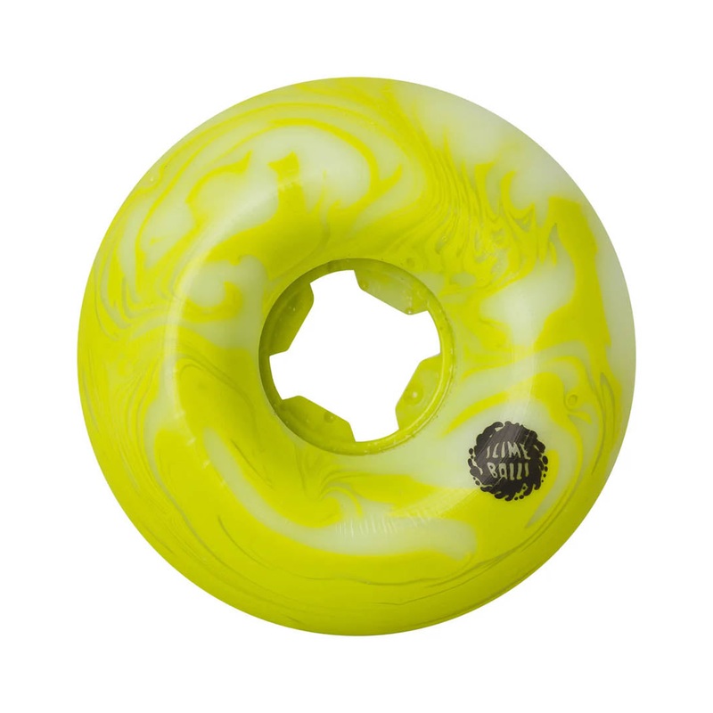 Snake Vomits Skateboard Wheels – Green White Swirl