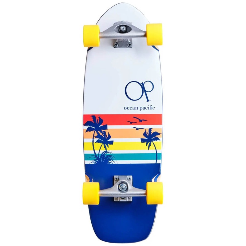 Sunset Surf Skate Complete Cruiser – White Navy