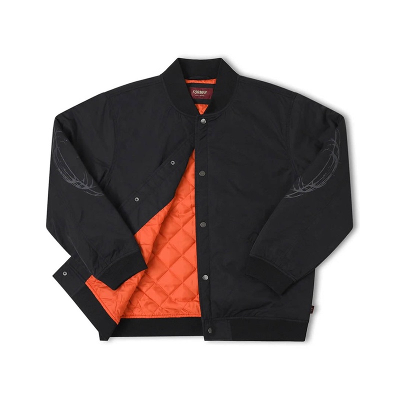 Ag Varsity Coil Jacket – Black