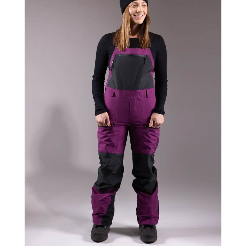 Mtn Surf Recycled Bib Womens Snow Pants – Deep Purple