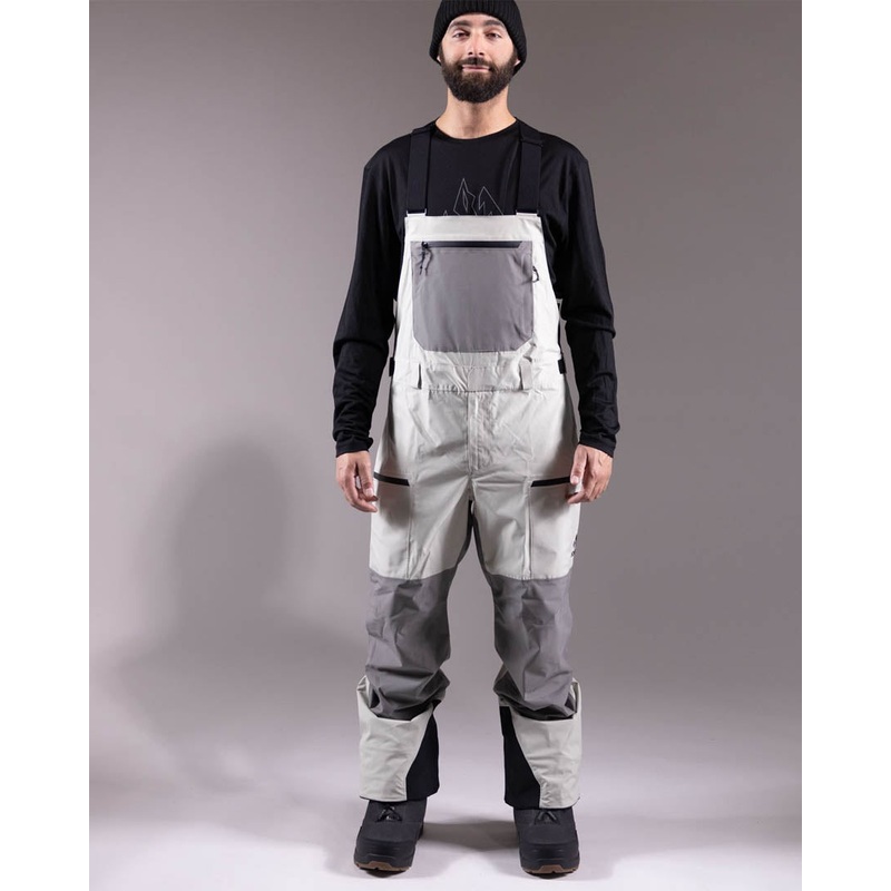 Mtn Surf Recycled Snow Bib – Smoke Gray