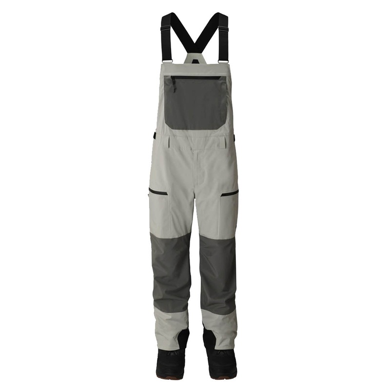Mtn Surf Recycled Snow Bib – Smoke Gray