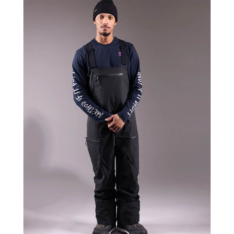 Mtn Surf Recycled Snow Bib – Stealth Black
